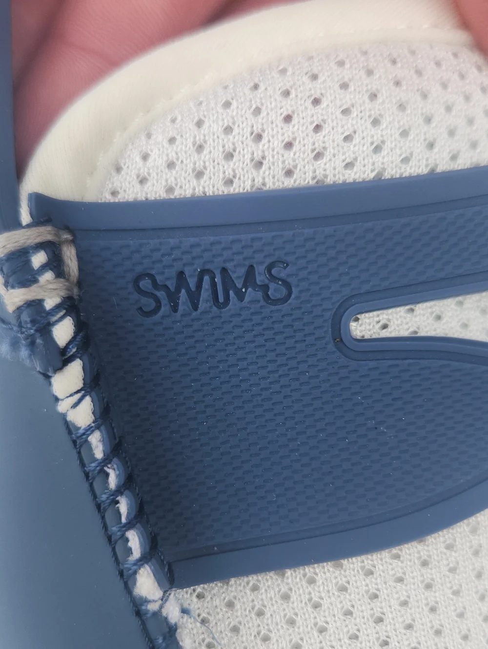 ​SWIMS Men's Penny Loafer Navy Blue White Water Resistant Boat Shoes Size 7